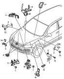 cable holder<br/>cable guide<br/>harness for engine compartment