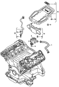 ventilation for cylinder head
cover<br/>cover for engine compartment