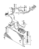 a/c condenser<br/>fluid reservoir<br/>refrigerant circuit
