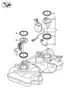 fuel delivery unit and
fuel gauge sender and
fuel filter