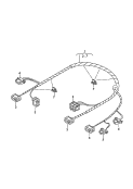 wiring harness for
heater controls<br/>for vehicles with electroni-
cally regulated air condit.