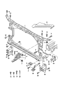lock carrier with mounting for
coolant radiator