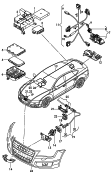 parking aid with
reverse camera system<br/>and<br/>vehicle environment camera