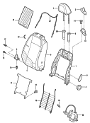 backrest<br/>backrest heater element<br/>see illustration also: