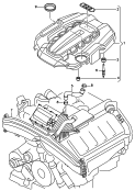 breather line<br/>cover for engine compartment