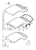 convertible top (complete)<br/>cover - top