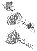 Ausgleichsgetriebe<br/>Steckwelle<br/>6-Gang-Schaltgetriebe<br/>fuer Allradantrieb