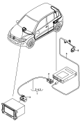adapter cable loom<br/>for vehicles with
reversing camera system