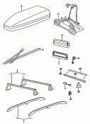 genuine accessories<br/>roof rail<br/>roof cross member<br/>roof box<br/>ski carrier<br/>bicycle bracket