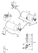 gas supply system<br/>gas bottle<br/>gas line<br/>solenoid valve