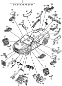 wiring harness for interior<br/><br> part number must be ordered
<br> manually by indicating
<br> vehicle id number.
<br> copy of vehicle data
<br> plate must be included
<br> if possible