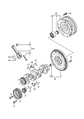 crankshaft<br/>conrod<br/>bearings<br/>flywheel