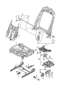 electric parts for seat
and backrest adjustment