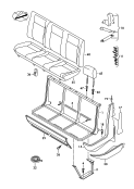 bench seat<br/>for passenger compartement