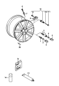 wheel bolt<br/>valve<br/>balancer weight
