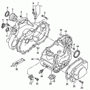 gear housing<br/>for 5 speed manual transmiss.