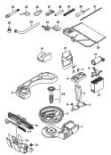 herramientas<br/>alzacoches<br/>kit de averias con compresor