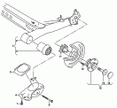 rear axle beam with attachment
parts<br/>wheelhub with bearing