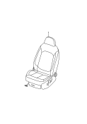 complete seat with backrest
and headrest