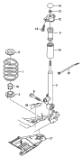 suspension<br/>amortisseur<br/>p. vehicules avec amortisseurs
a regulation electronique