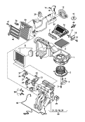 heater<br/>ventliation motor<br/>individual parts