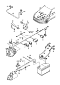 wiring set for three-phase
alternator<br/>air-conditioning system with
electronic regulation