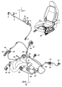 wiring harness for backrest
adjustment