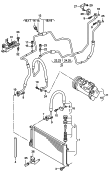 condenseur de climatiseur<br/>reservoir de liquide<br/>circuit de refrigerant