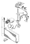 refrigerant circuit<br/>a/c condenser with
fluid reservoir