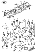 rear wiring set<br/>wiring harness for anti-lock
brakesystem             -abs-<br/><br> part number must be ordered
<br> manually by indicating
<br> vehicle id number.