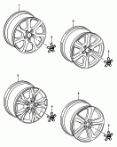 铝合金轮辋<br/>用于冬季轮胎<br/>车轮装饰罩