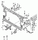 lock carrier with mounting for
coolant radiator
