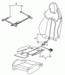 seat and backrest heater
element