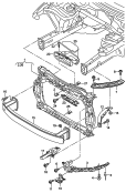 lock carrier with mounting for
coolant radiator