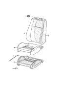 seat padding<br/>padding for backrest<br/>seat and backrest cover