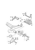 rear axle beam with attachment
parts<br/>wheelhub with bearing