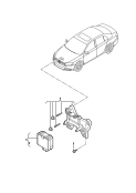capteur radar<br/>pour vehicules avec controle
automatique des distances
