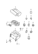 centrale electrique p.
compartiment-moteur<br/>relais<br/>support de relais