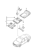plafonnier et lampe de lecture<br/>unite de commande<br/>p. vehicules avec
surveillance de l