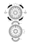 type plates<br/>for temporary spare wheel