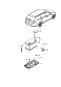 battery<br/>for luggage compartment