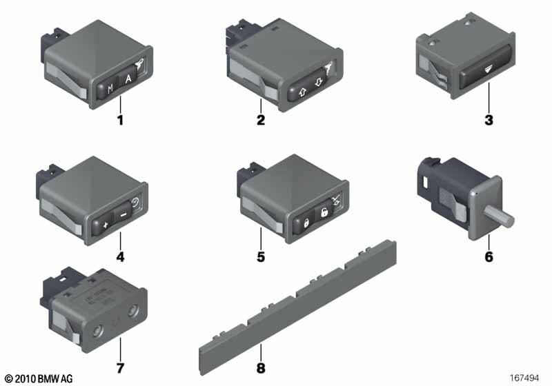Rolls-Royce Phantom RR1 Series II Switches/sockets, glovebox parts 2012 ...