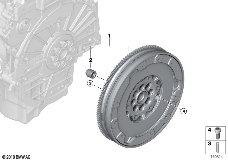 Flywheel / Twin Mass Flywheel за BMW 5%27%20F10 520d%20ed