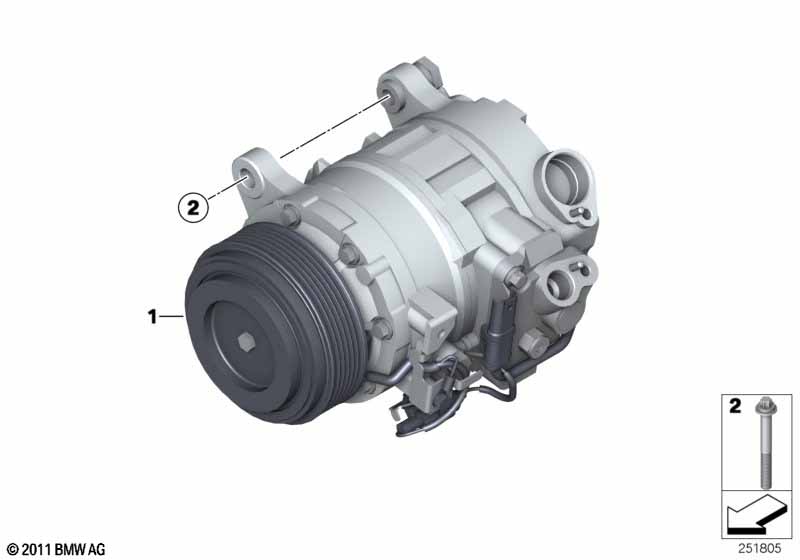 RP air conditioning compressor за BMW 5' F10 528i