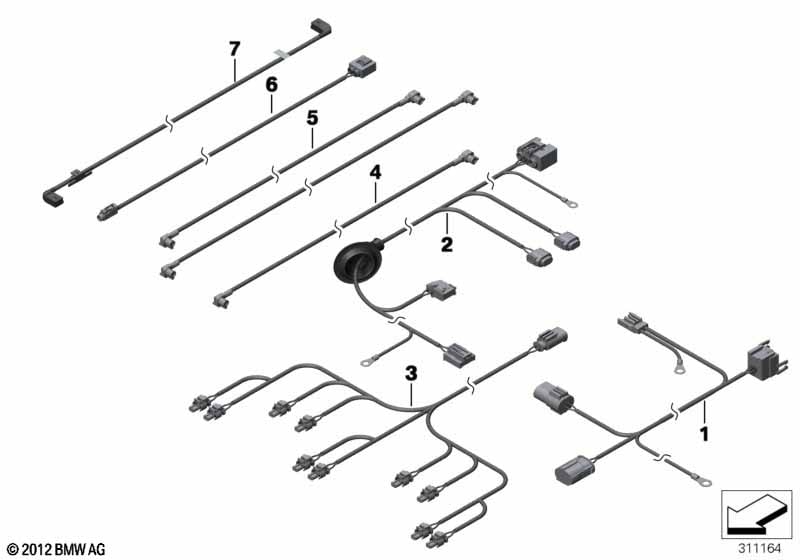 Various additional wiring sets számára BMW 5' F10 M5