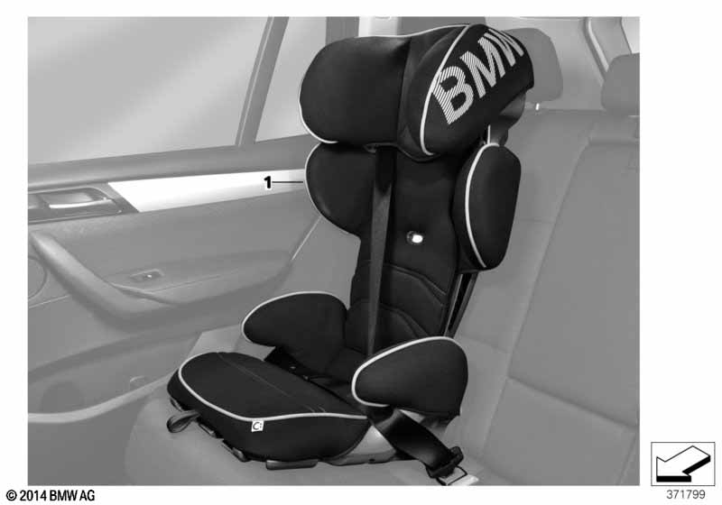 BMW junior seat 2/3 til BMW 5' F10 530i N53