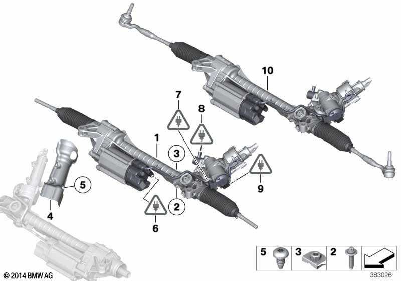 Electrical steering för BMW 5' F10 520d ed