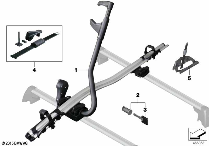 Touring bicycle holder 为了 BMW 5' F10 520d ed