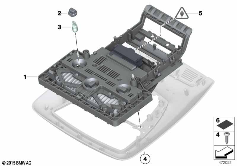 Basic switch unit roof для BMW 5' F10 525d N57