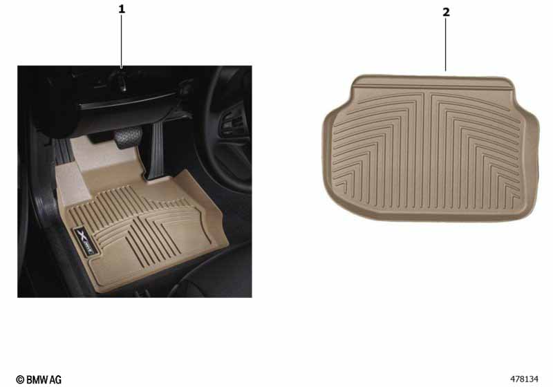 All Weather Floor Liners pre BMW 5' F10 M5